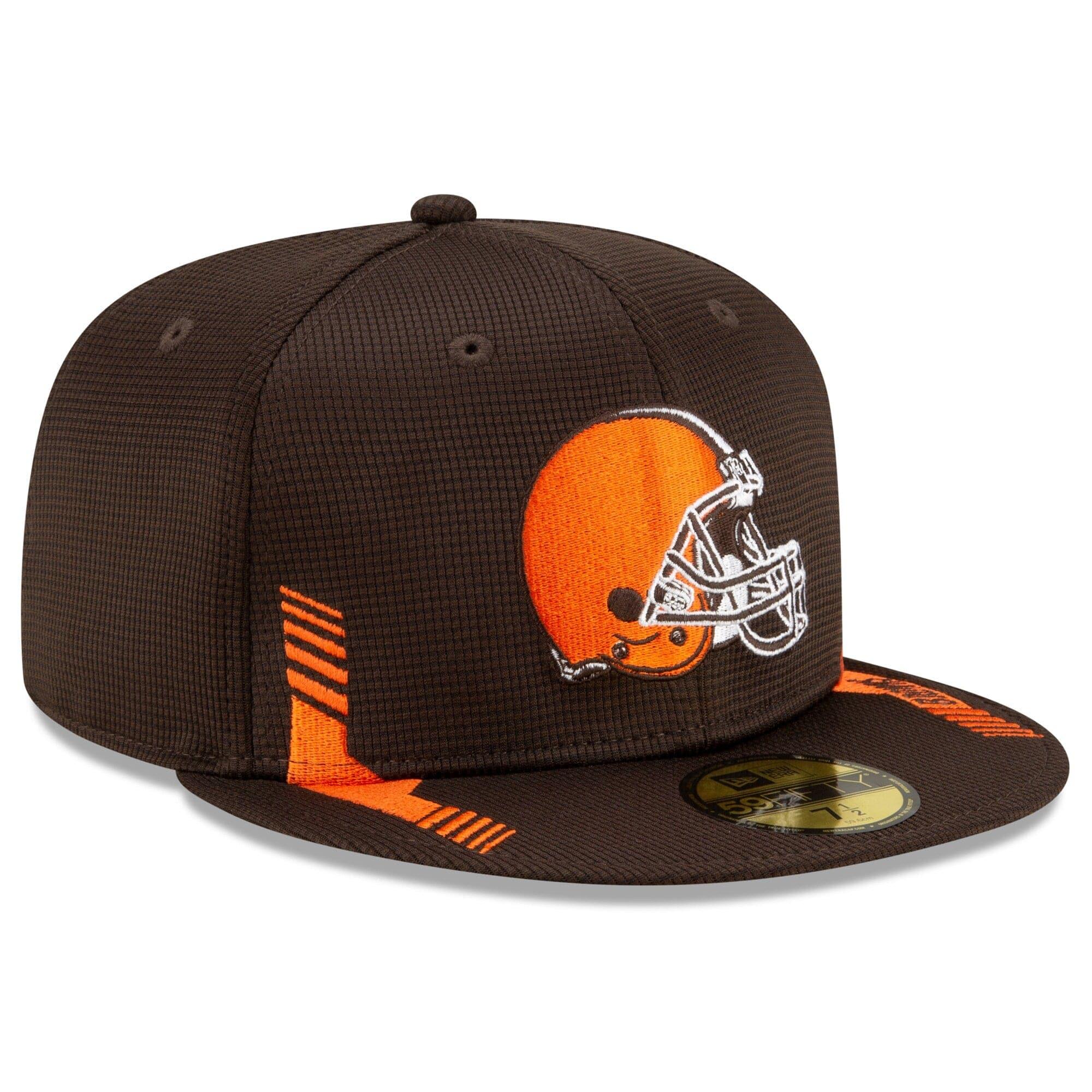 New Era Caps Cleveland Browns New Era NFL 2021 Sideline Home 59FIFTY Fitted Hat - Brown