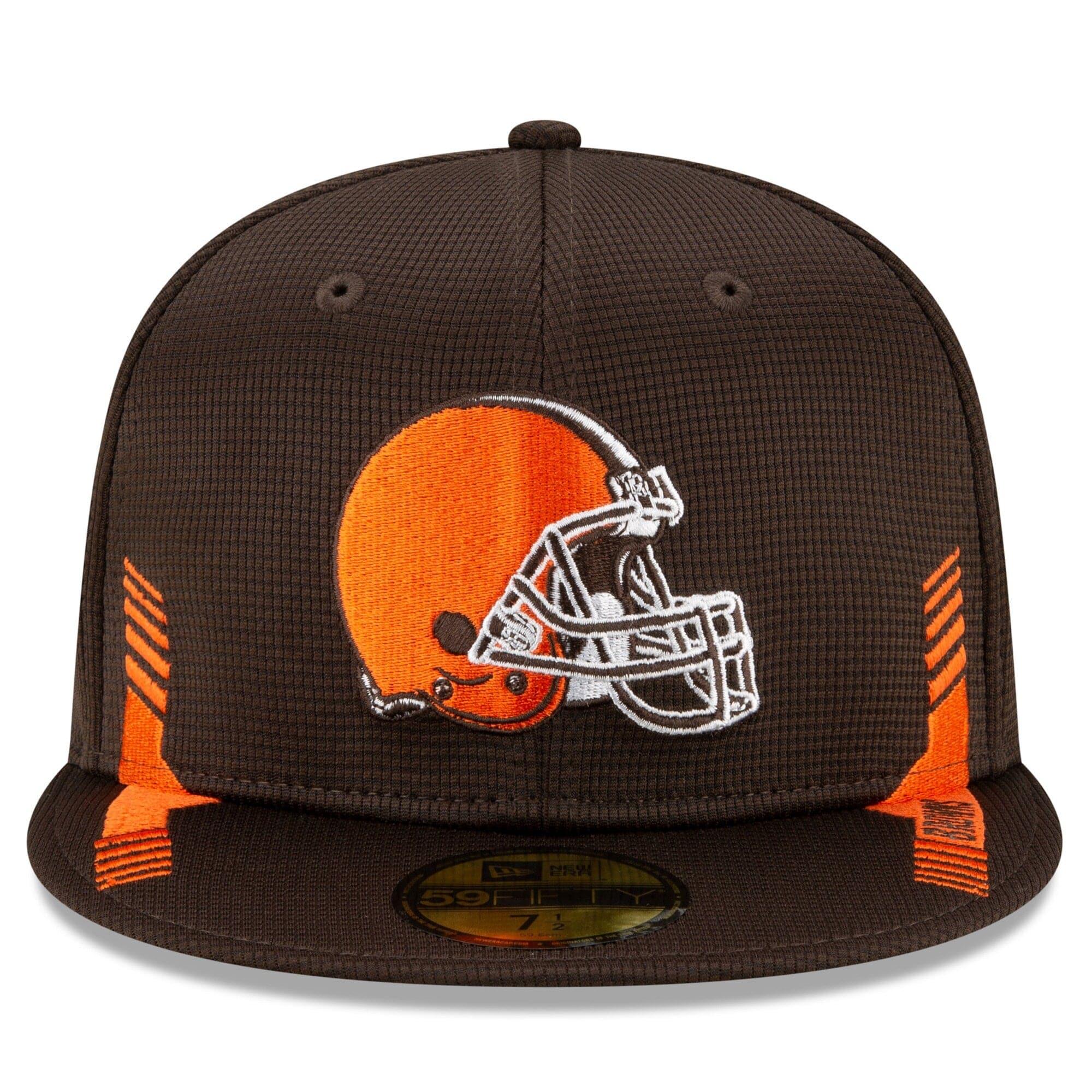 New Era Caps Cleveland Browns New Era NFL 2021 Sideline Home 59FIFTY Fitted Hat - Brown
