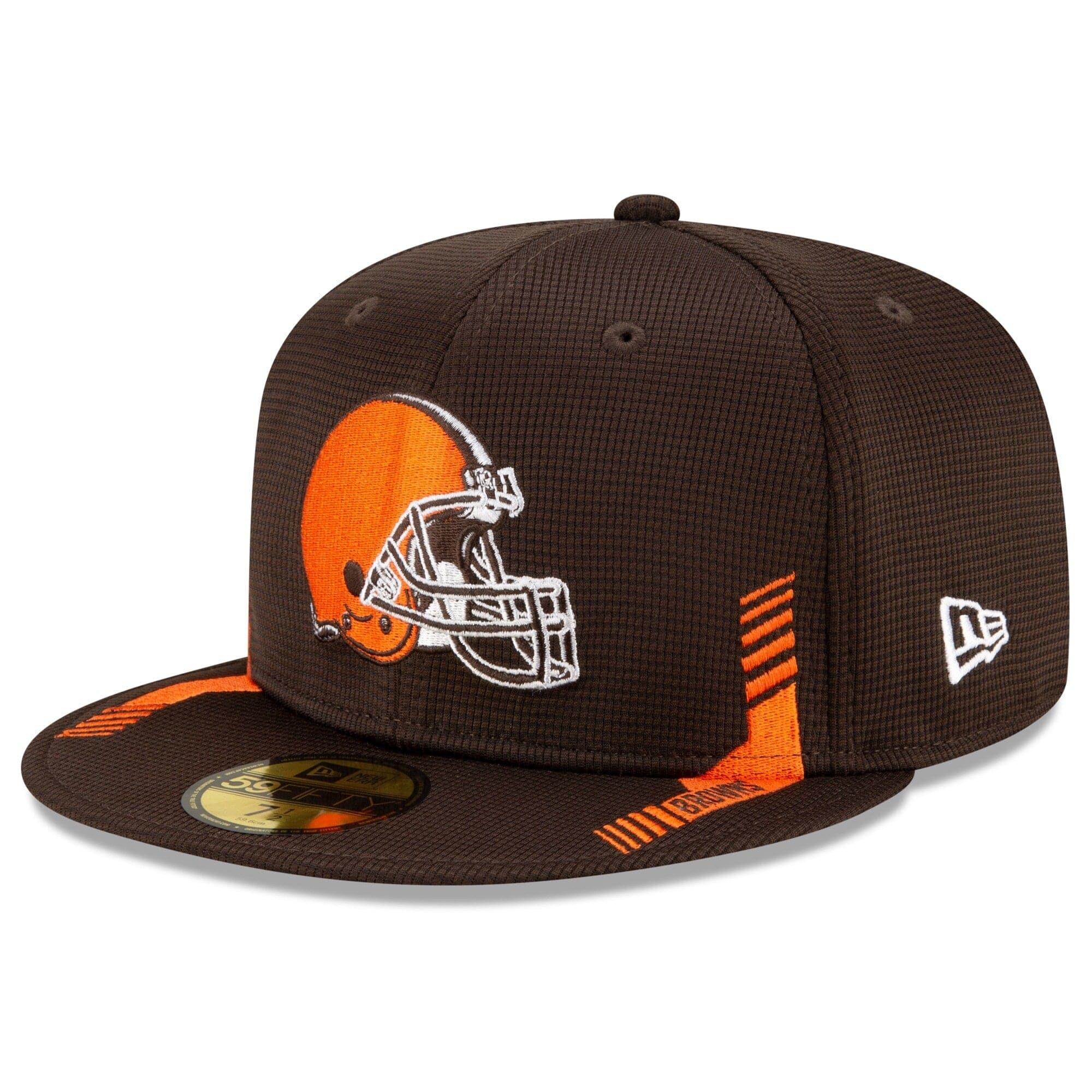 New Era Caps Cleveland Browns New Era NFL 2021 Sideline Home 59FIFTY Fitted Hat - Brown