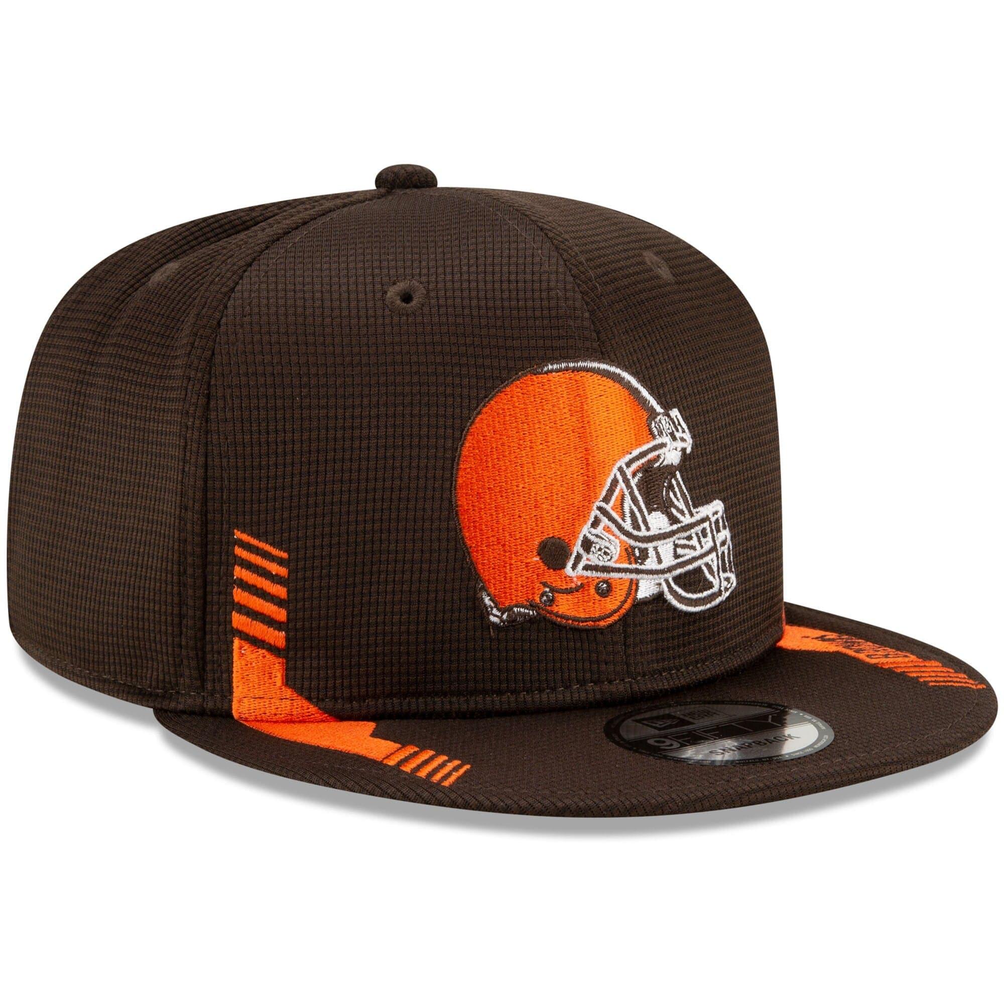 New Era Caps Cleveland Browns New Era NFL 2021 Sideline Home 9FIFTY Snapback Hat - Brown