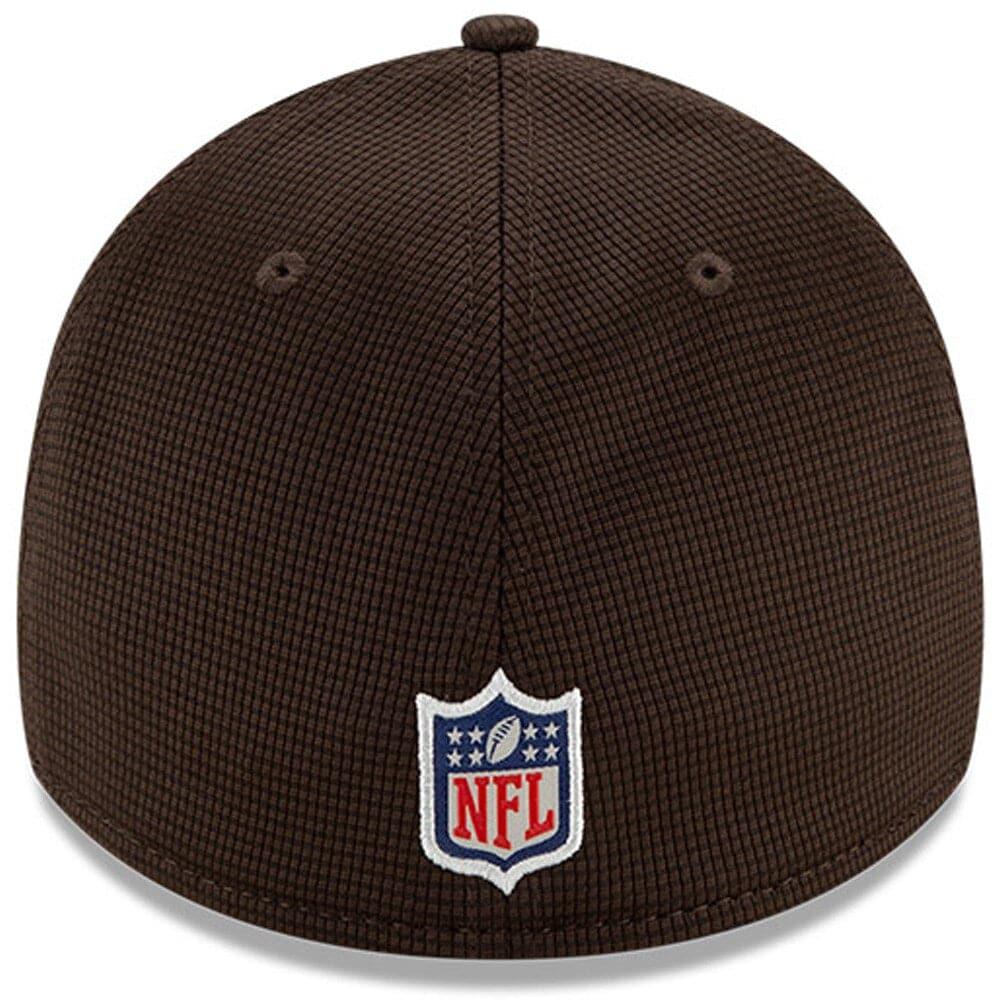 New Era Caps Cleveland Browns New Era NFL 2021 Sideline Home Throwback 39THIRTY Flex Fit Hat - Brown