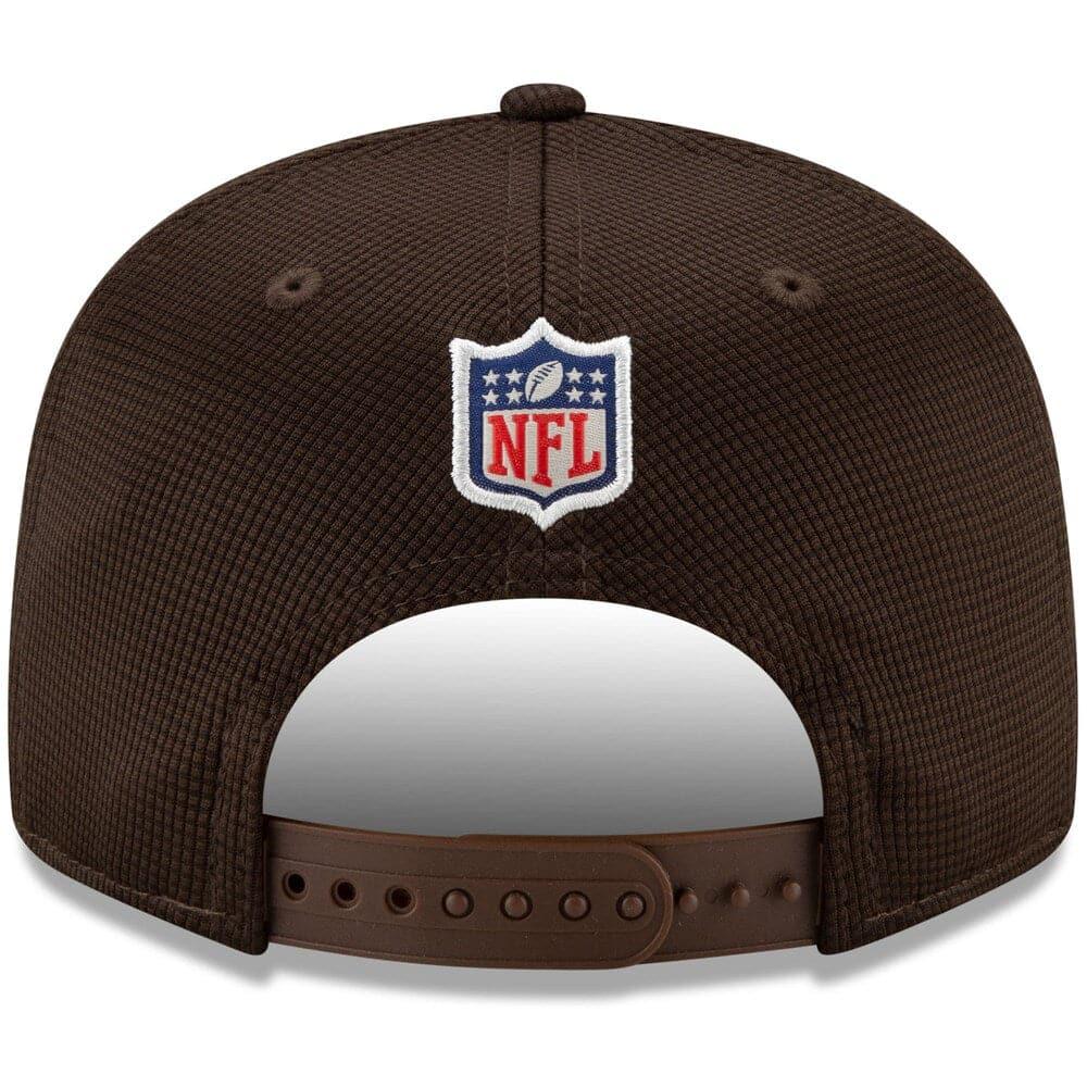 New Era Caps Cleveland Browns New Era NFL 2021 Sideline Home Throwback 9FIFTY Snapback Hat - Brown