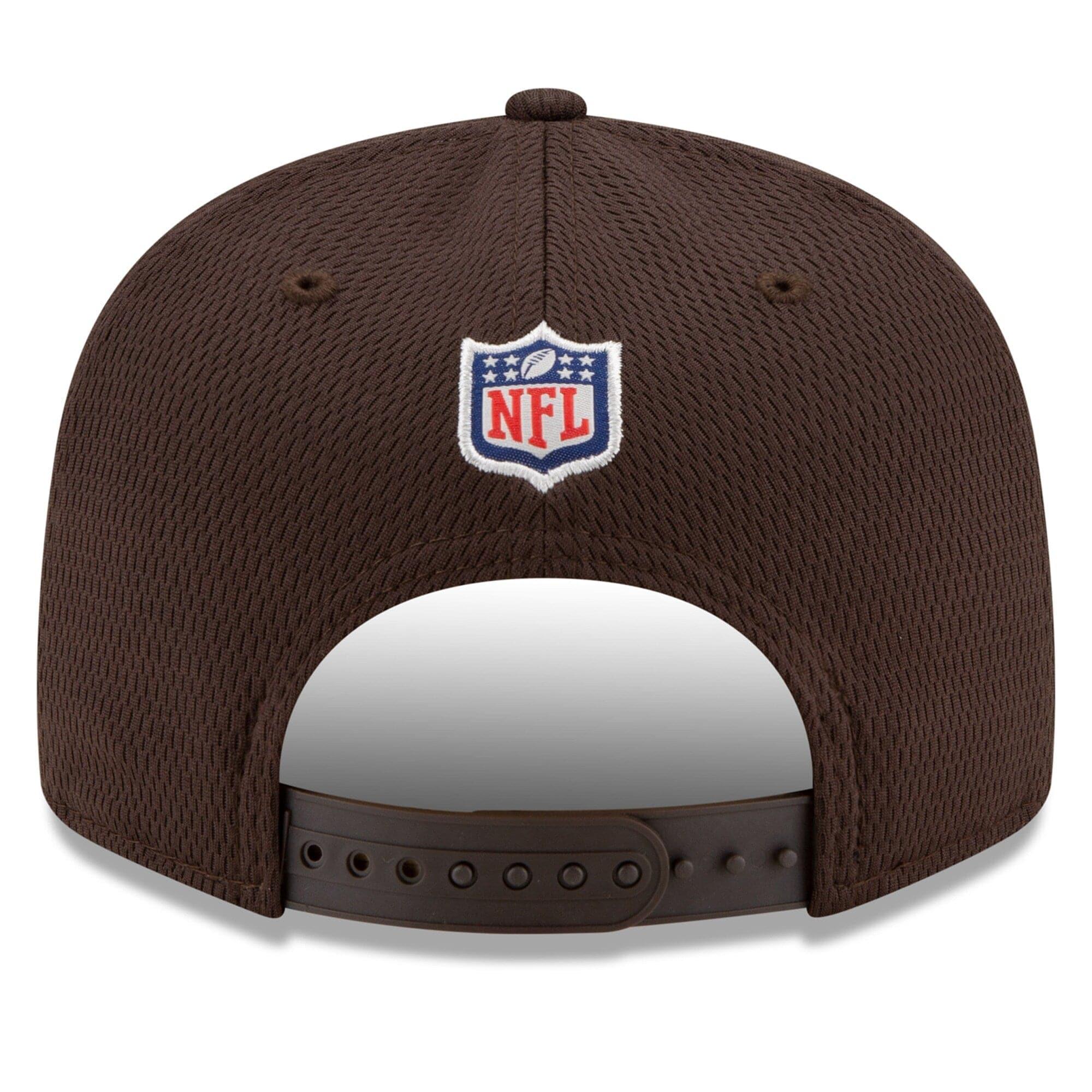 New Era Caps Cleveland Browns New Era NFL 2021 Sideline Road 9FIFTY Snapback Hat - Black