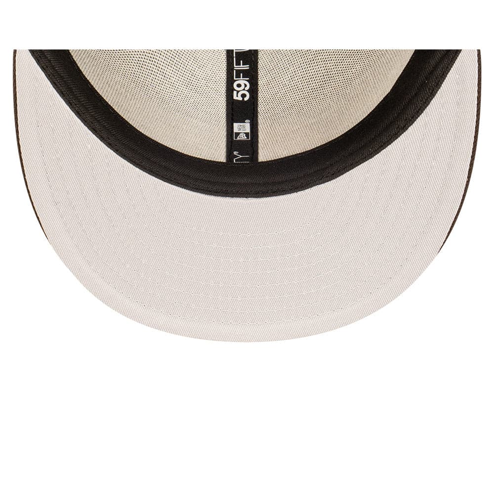 New Era Caps Cleveland Browns New Era NFL Back Script 59FIFTY Fitted Hat - Brown