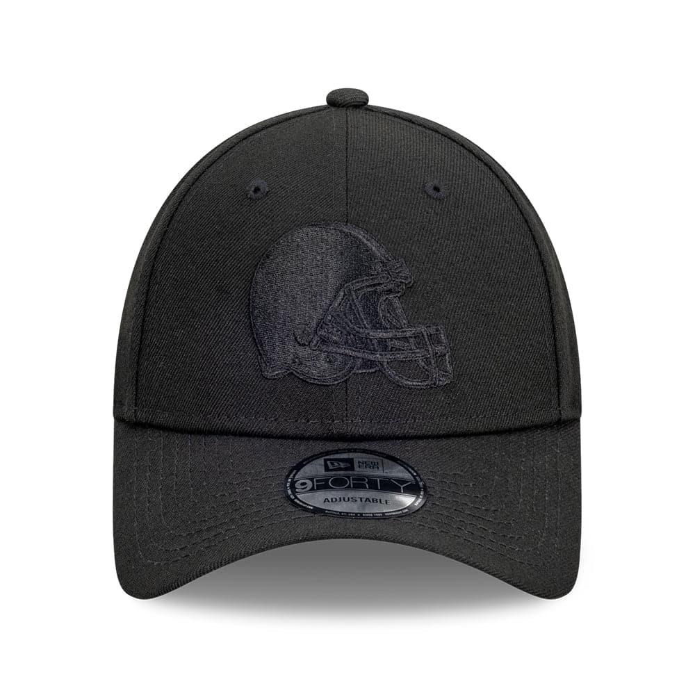 New Era Caps Cleveland Browns New Era NFL Black On Black 9FORTY Snapback Hat