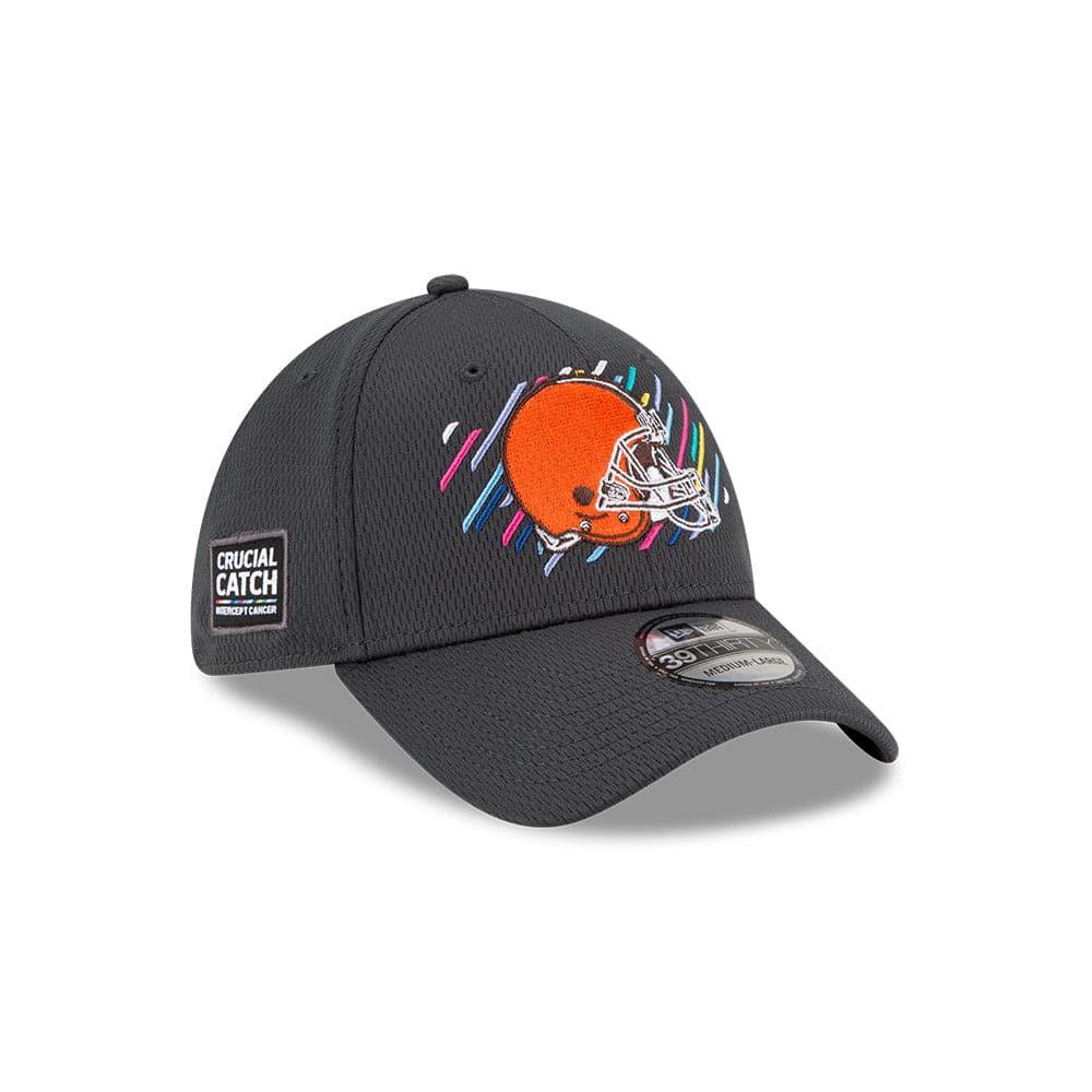 New Era Caps Cleveland Browns New Era NFL Crucial Catch 39THIRTY Flex Fit Hat - Steel