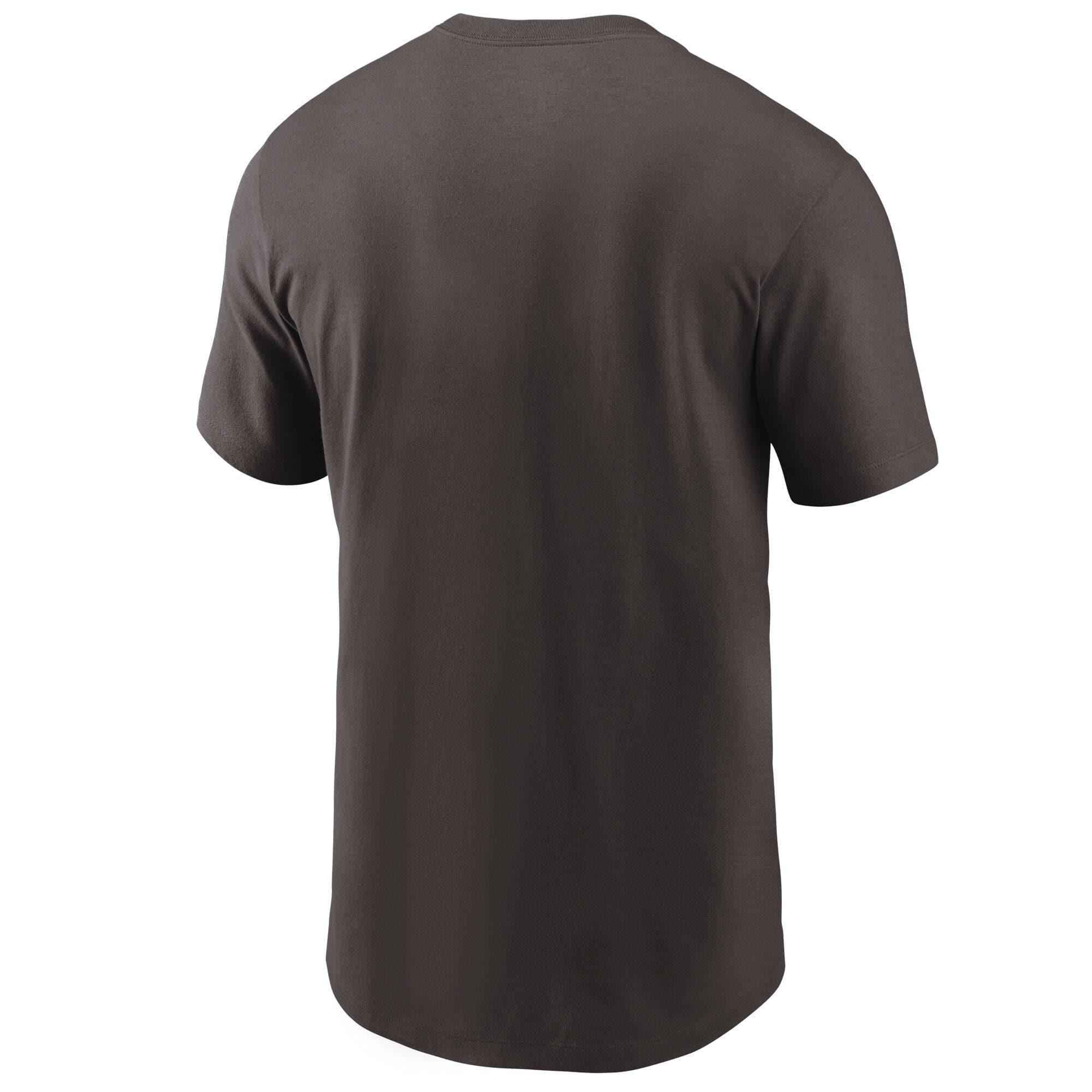 Nike T-Shirts Cleveland Browns Nike NFL Logo Essential T-Shirt - Seal Brown