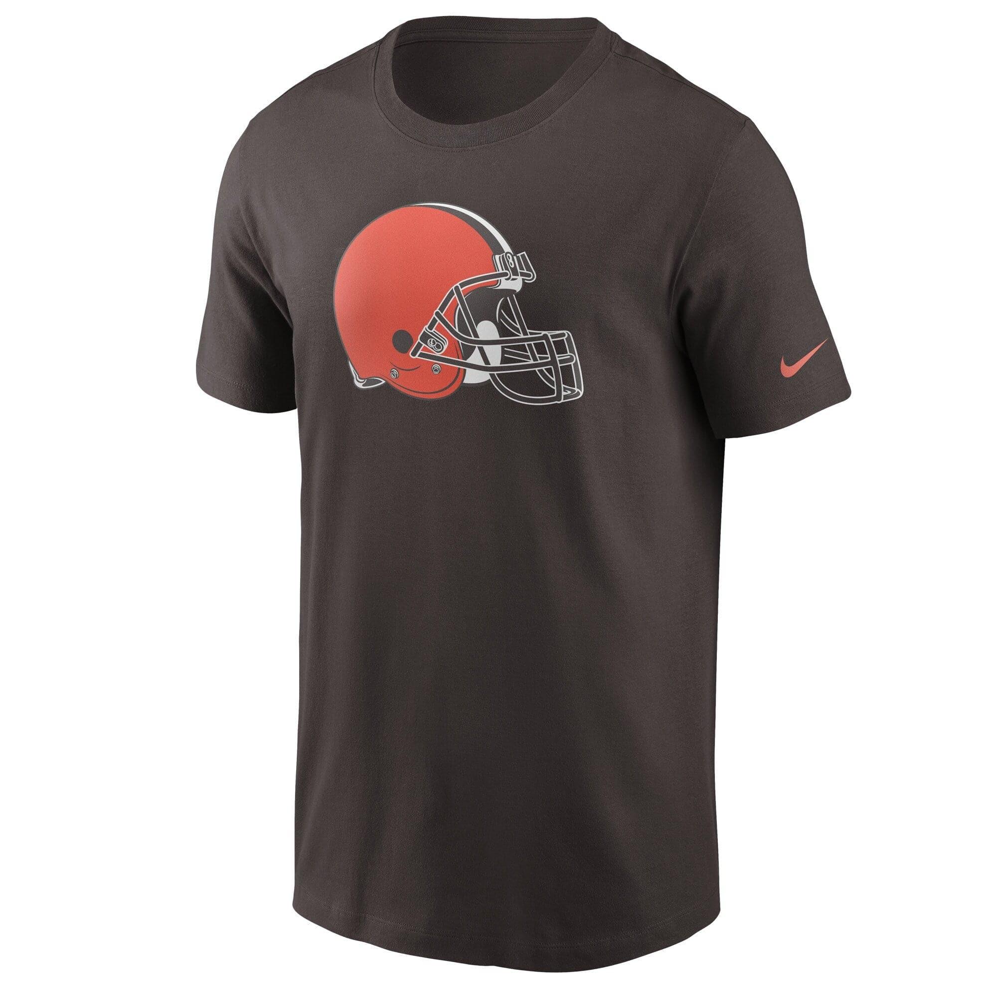 Nike T-Shirts Cleveland Browns Nike NFL Logo Essential T-Shirt - Seal Brown