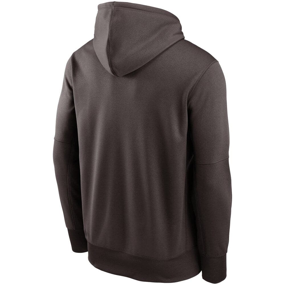Nike Jumpers Cleveland Browns Nike NFL Prime Logo Therma Hoodie Jumper - Brown