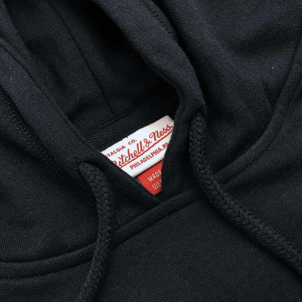 Mitchell And Ness Jumpers Cleveland Cavaliers Mitchell & Ness NBA Distressed Logo Hoodie Jumper - Navy