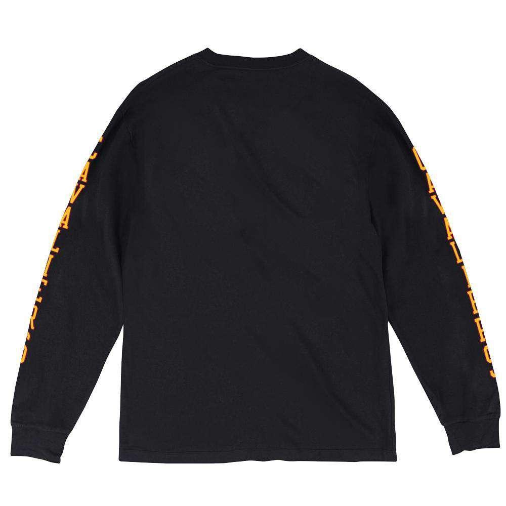 Mitchell And Ness Long Sleeve Tees Cleveland Cavaliers Mitchell & Ness NBA Iconic Long Sleeve T-Shirt - Black