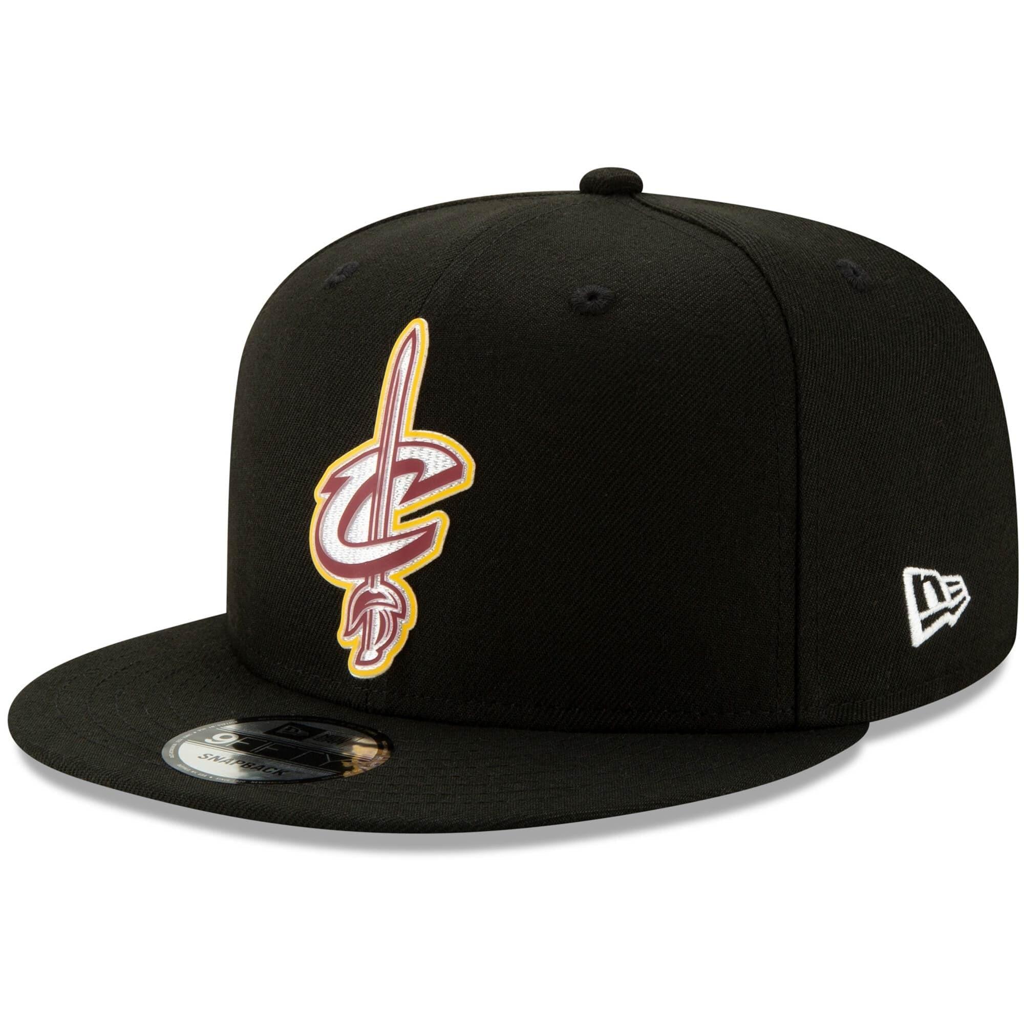 New Era Caps Cleveland Cavaliers New Era NBA 2020 Back Half 9FIFTY Snapback Hat - Black