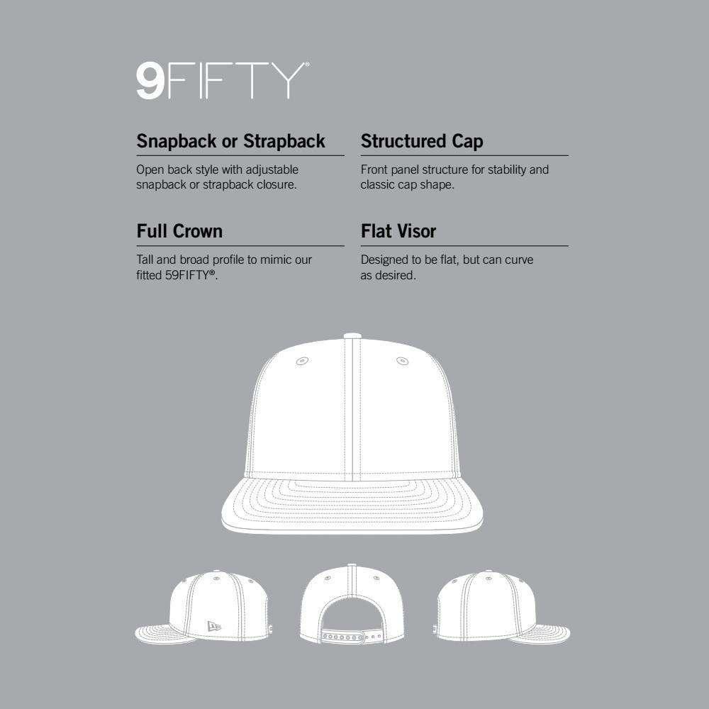 New Era Caps Cleveland Cavaliers New Era NBA Black & White Pre-Curved 9FIFTY Snapback Hat