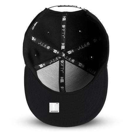 New Era Caps Cleveland Cavaliers New Era NBA Black & White Pre-Curved 9FIFTY Snapback Hat
