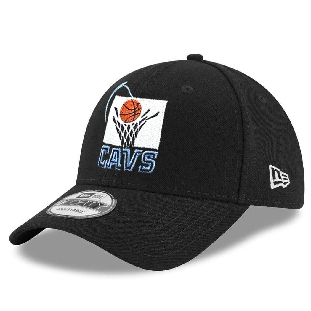 New Era Caps Cleveland Cavaliers New Era NBA Hardwood Classics Nights 9FORTY Curved Hat - Black