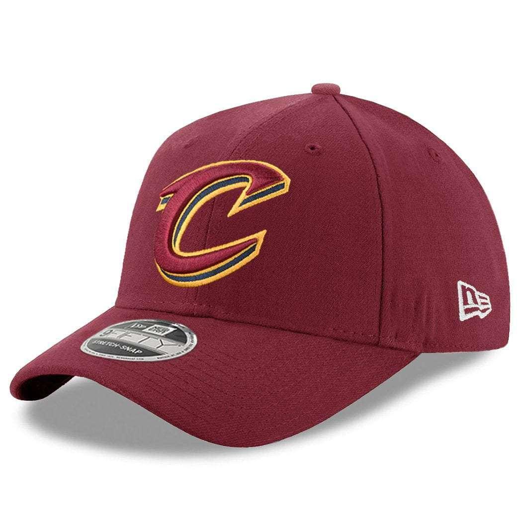 New Era Caps Cleveland Cavaliers New Era NBA Team Stretch Snap 9FIFTY Curved Snapback Hat - Burgundy