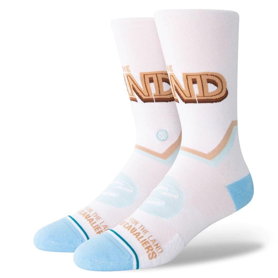 Stance Socks Large (9-12 US) Cleveland Cavaliers Stance NBA 22-23 City Edition Crew Socks - White