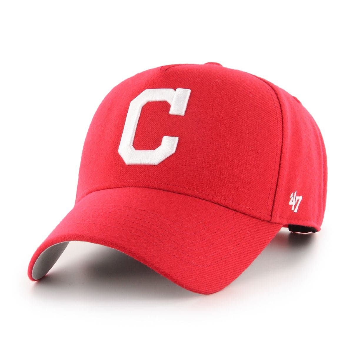 47 Brand Caps Cleveland Indians ‘47 MLB Team MVP DT Pinch Curve Snapback Hat - Red