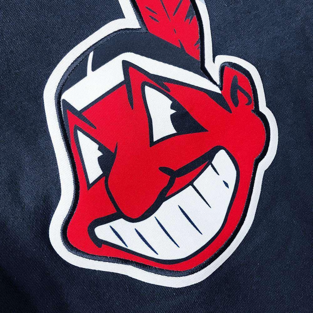 Majestic Athletic Jumpers Cleveland Indians Majestic MLB Scoring Position Hoodie Jumper - Navy