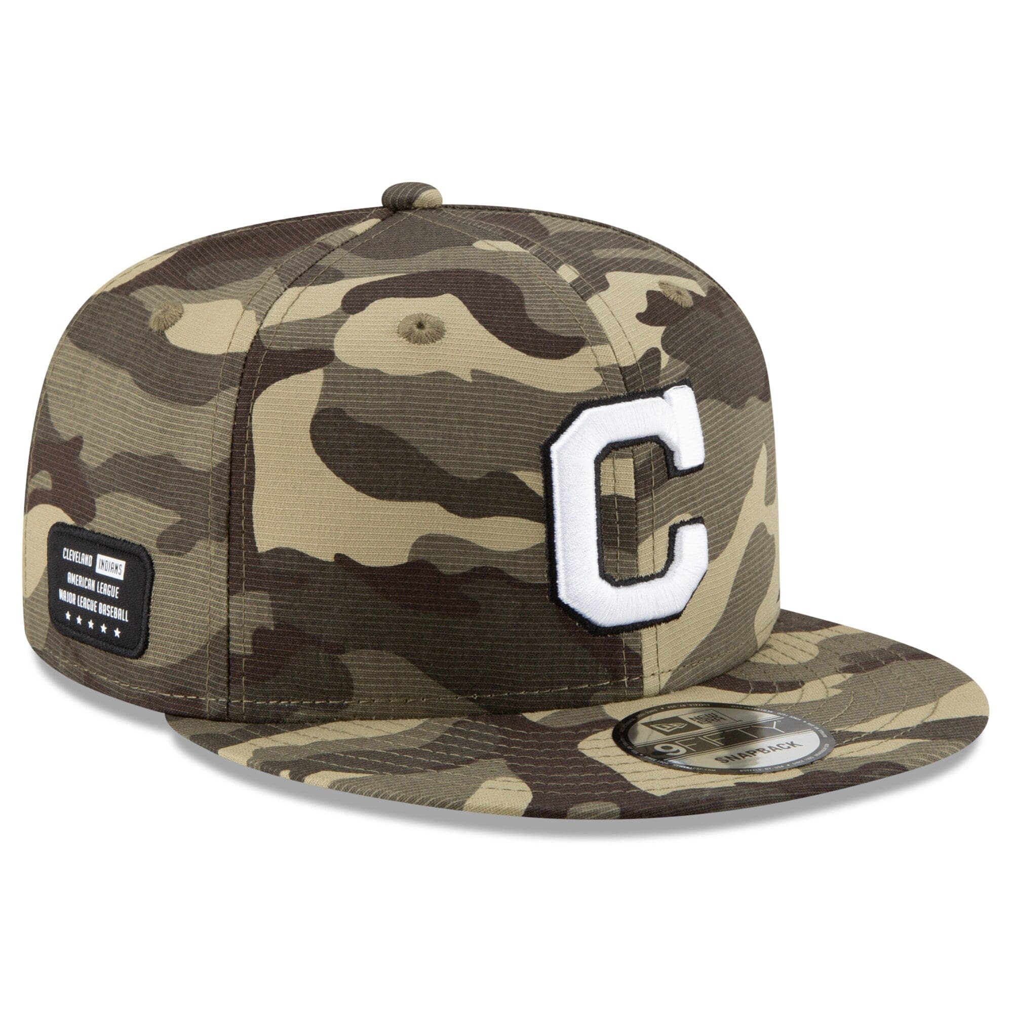New Era Caps Cleveland Indians New Era MLB 2021 Armed Forces 9FIFTY Snapback Hat - Camo