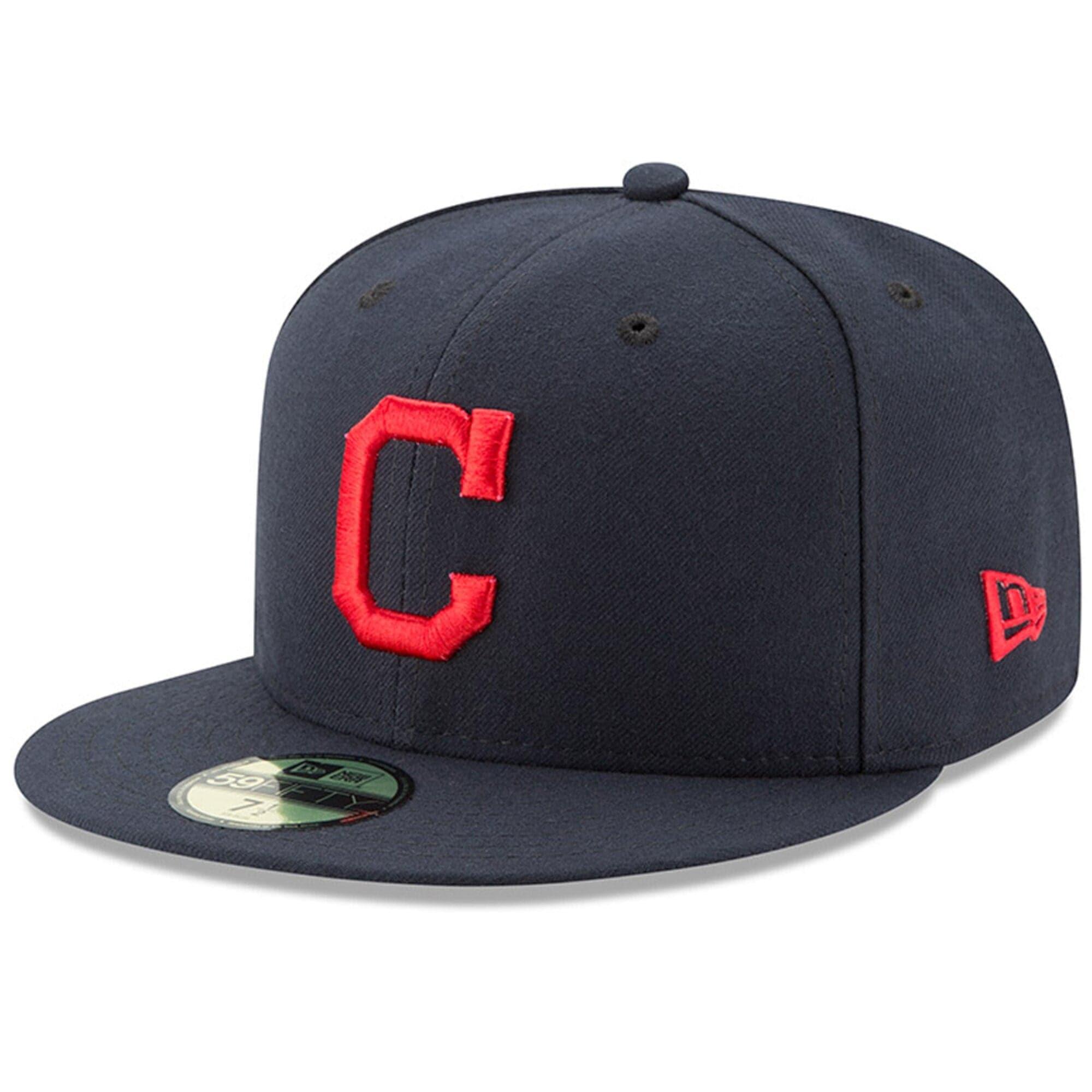 New Era Caps Cleveland Indians New Era MLB Team Classic 59FIFTY Fitted Hat - Navy