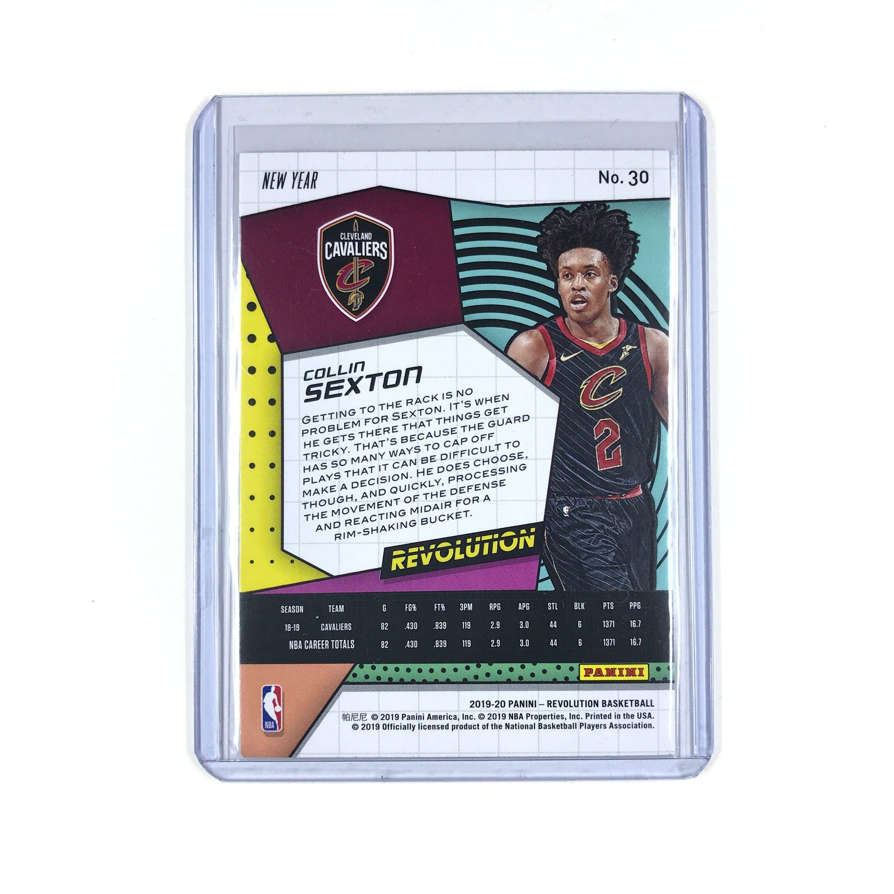 Panini Cards Collin Sexton Cleveland Cavaliers 2019-20 Panini Revolution NBA New Year Card