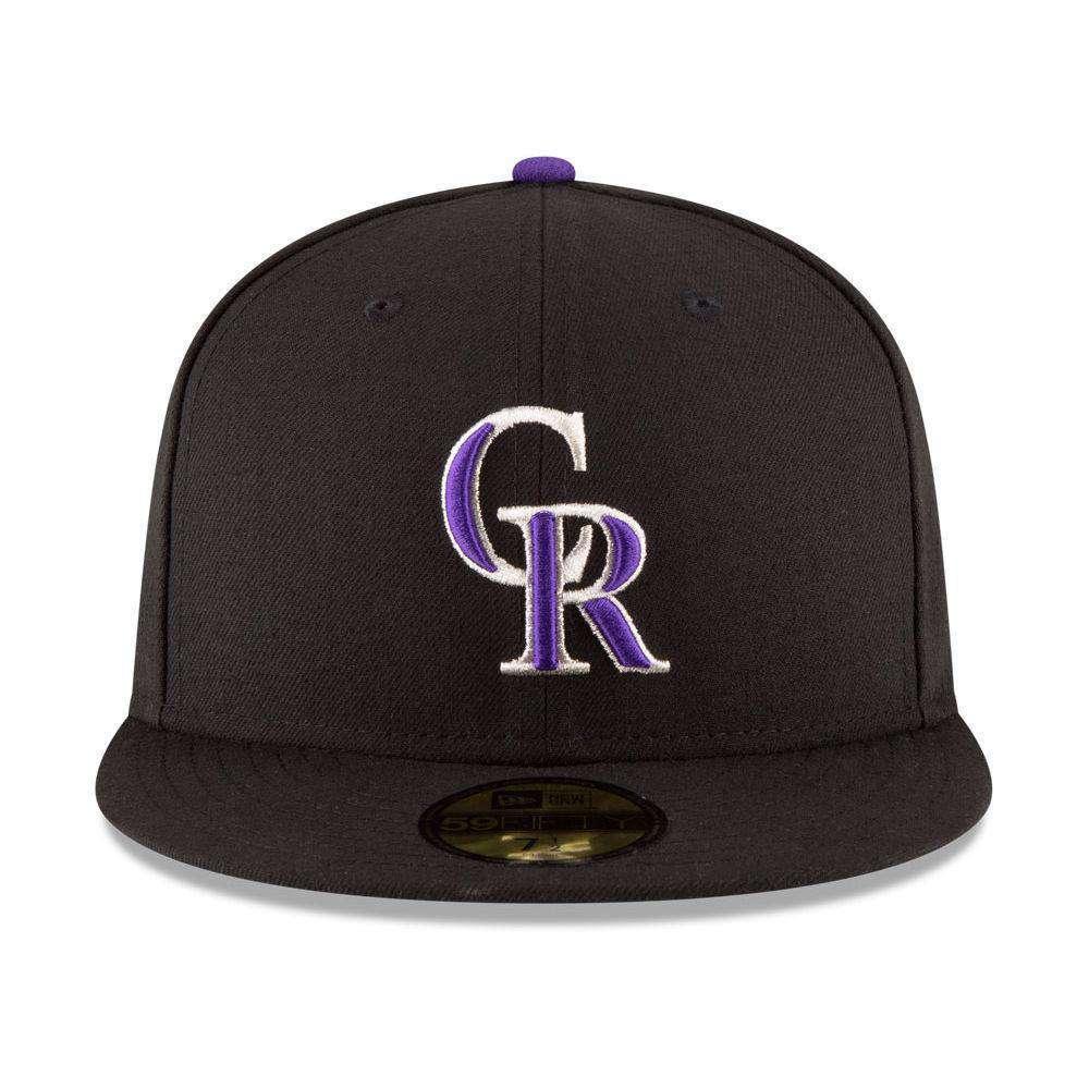 New Era Caps Colorado Rockies New Era MLB AC On-Field 59FIFTY Fitted Hat - Black