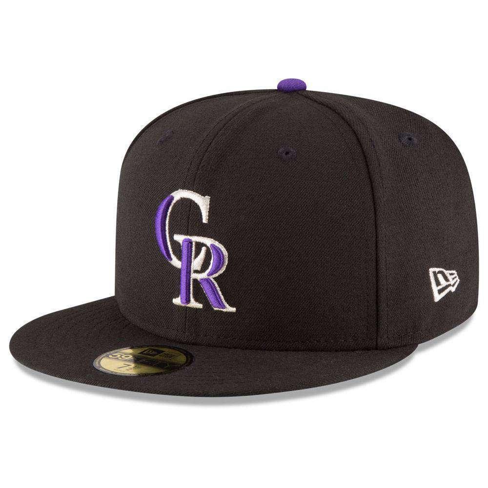 New Era Caps Colorado Rockies New Era MLB AC On-Field 59FIFTY Fitted Hat - Black