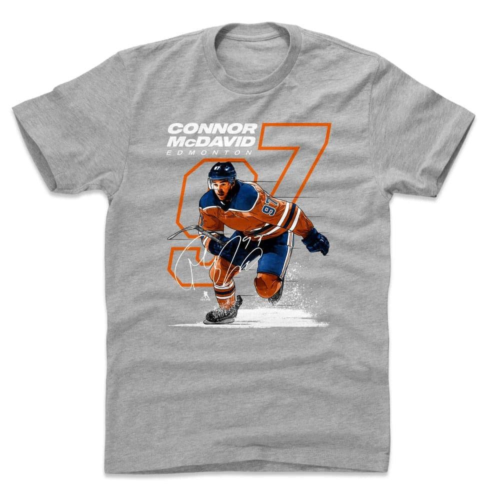 500 Level T-Shirts Connor McDavid Edmonton Oilers 500 Level NHL Offset T-Shirt - Gray