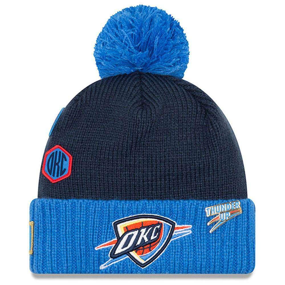 Oklahoma City Thunder New Era NBA 2018 NBA Draft Knit Beanie - Navy