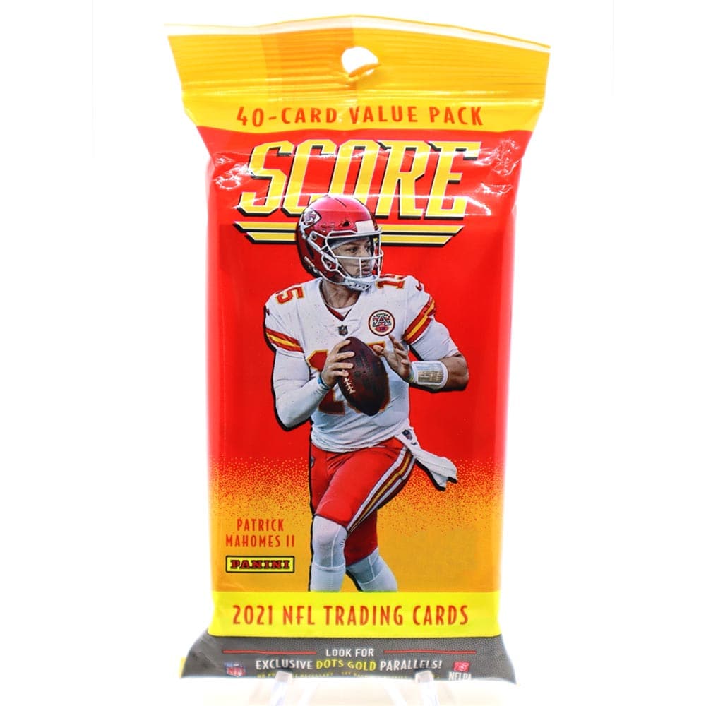 2021 NFL Panini Score Football Trading Card Value Fat Pack - 40 Cards