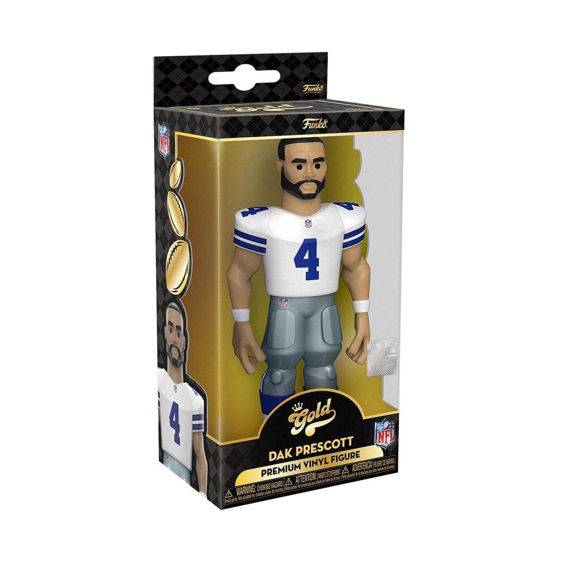 Funko Figures Dak Prescott Dallas Cowboys Funko NFL 5" Vinyl Gold Figure