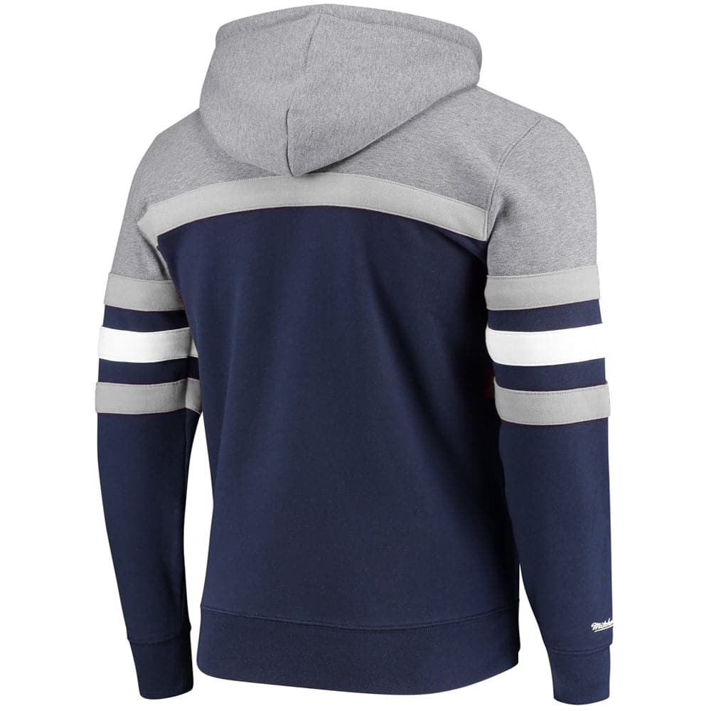 Mitchell And Ness Jumpers Dallas Cowboys Mitchell & Ness NFL Head Coach Premium Hoodie Jumper - Navy