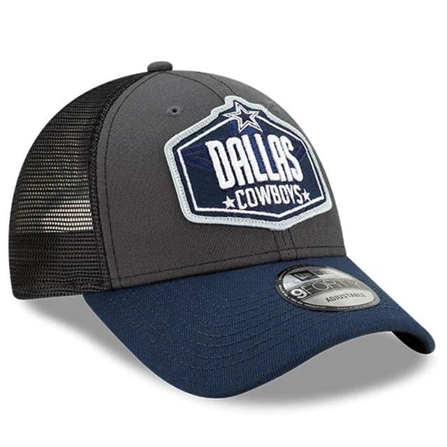 New Era Caps Dallas Cowboys New Era 2021 NFL Draft 9FORTY Snapback Curve Hat - Graphite