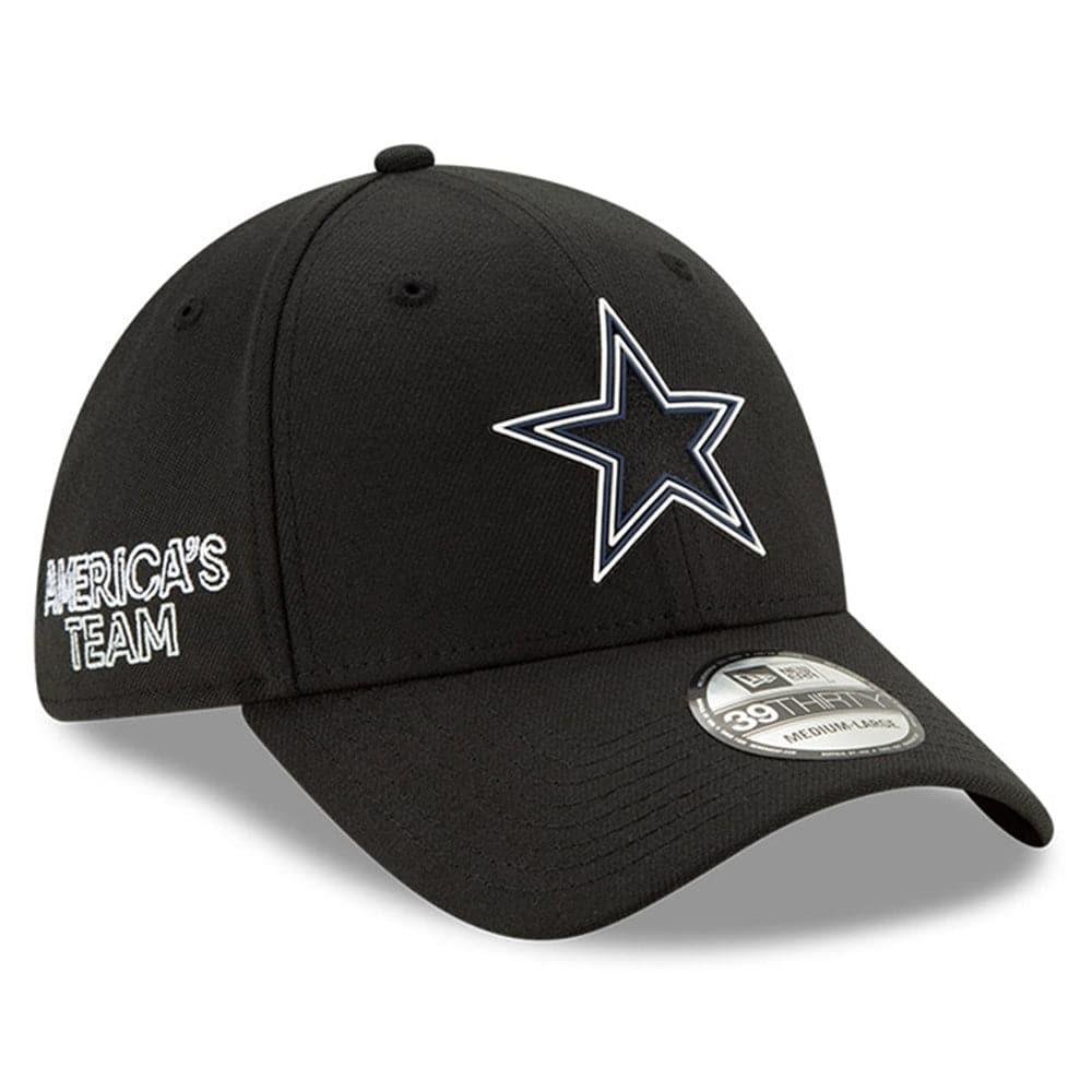 New Era Caps Dallas Cowboys New Era NFL 2020 Draft 39THIRTY Flex Fit Curve Hat - Black