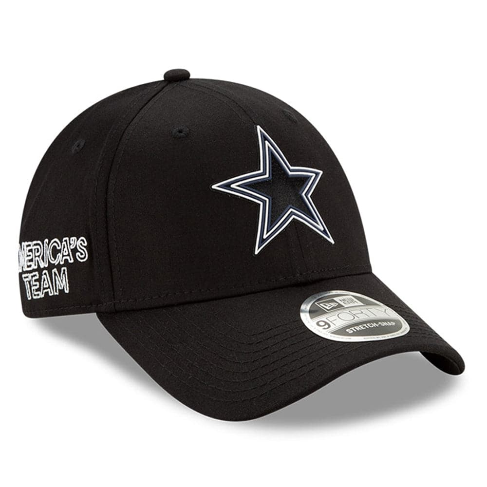 New Era Caps Dallas Cowboys New Era NFL 2020 Draft 9FORTY Stretch Snapback Curve Hat - Black