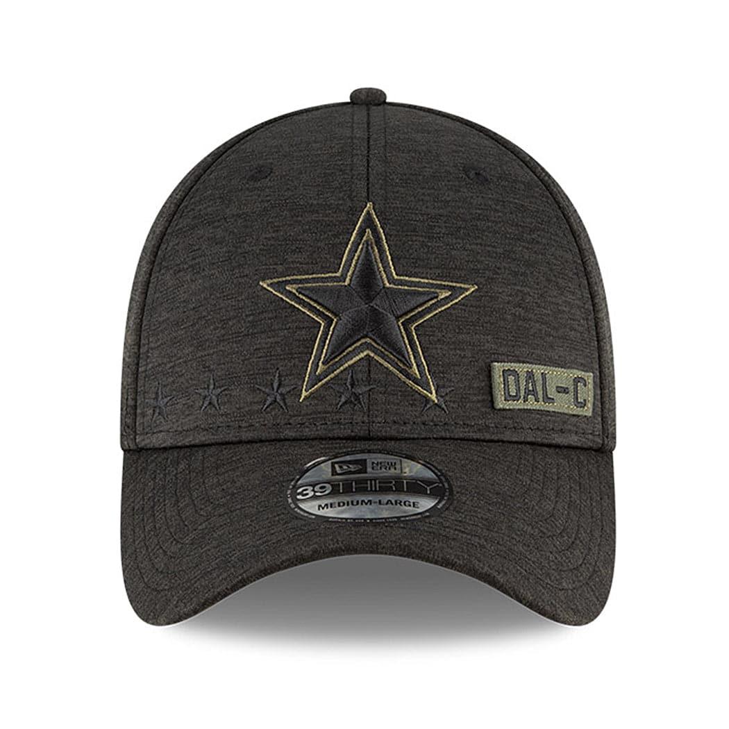 New Era Caps Dallas Cowboys New Era NFL 2020 Sideline 39THIRTY Flex Fit Curve Hat - Black