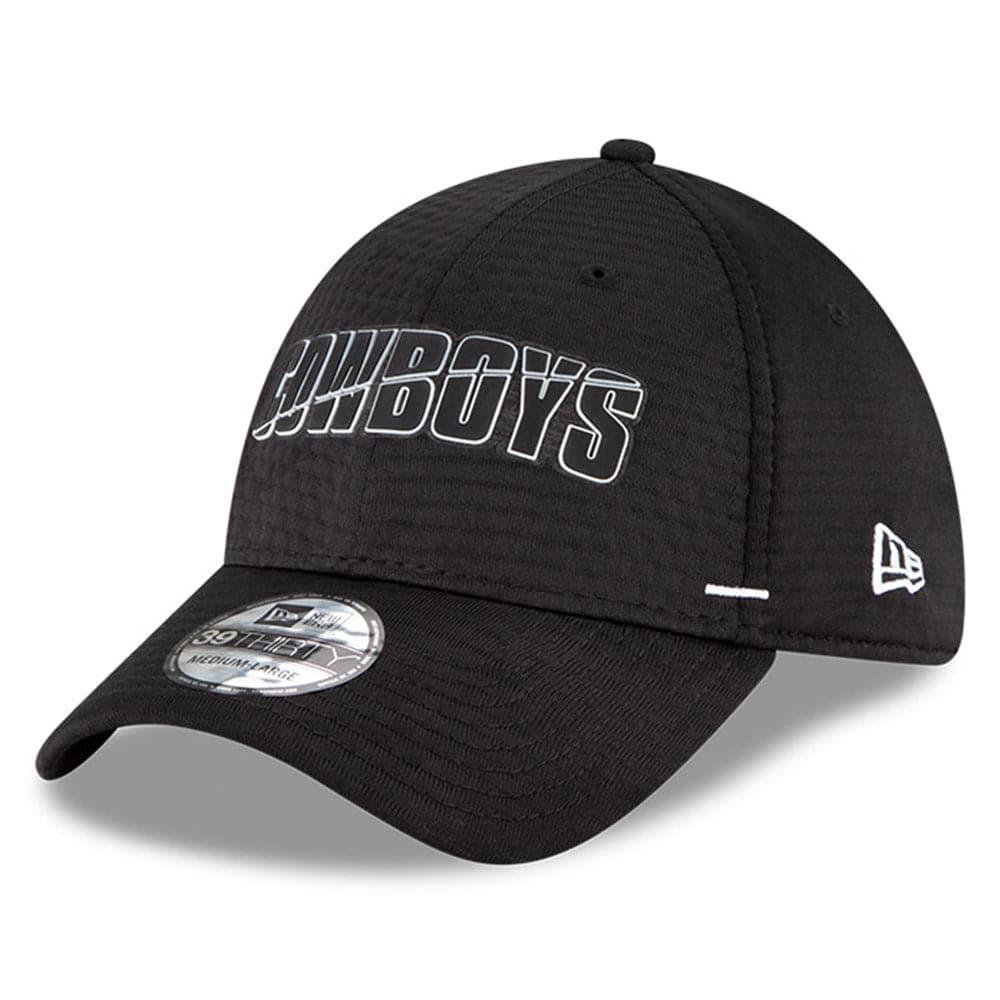 New Era Caps Dallas Cowboys New Era NFL 2020 Summer Sideline 39THIRTY Flex Fit Curve Hat - Black