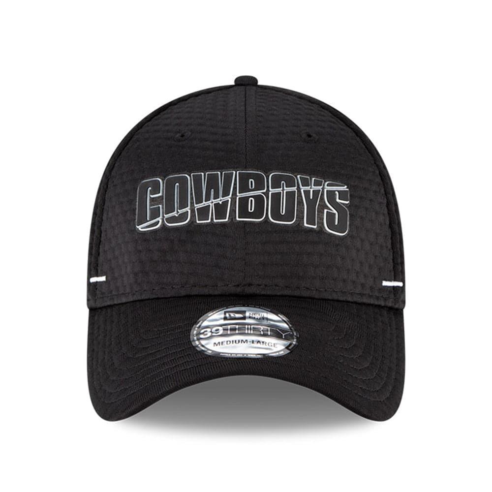New Era Caps Dallas Cowboys New Era NFL 2020 Summer Sideline 39THIRTY Flex Fit Curve Hat - Black