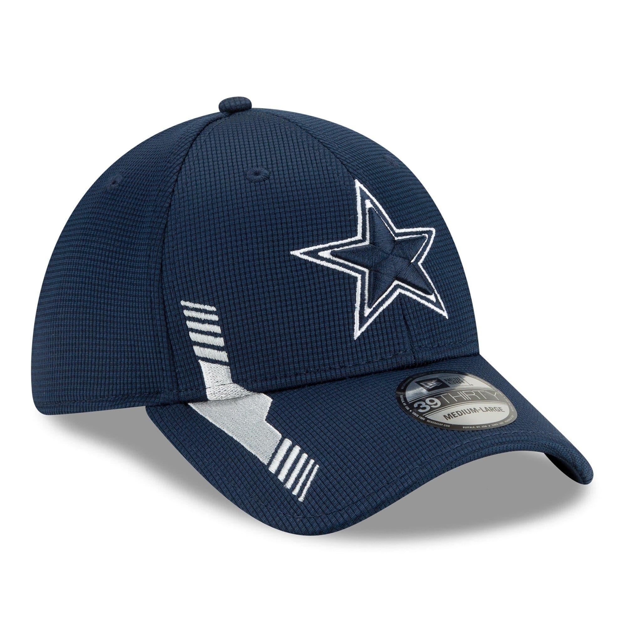 New Era Caps Dallas Cowboys New Era NFL 2021 Sideline Home 39THIRTY Flex Fit Hat - Navy