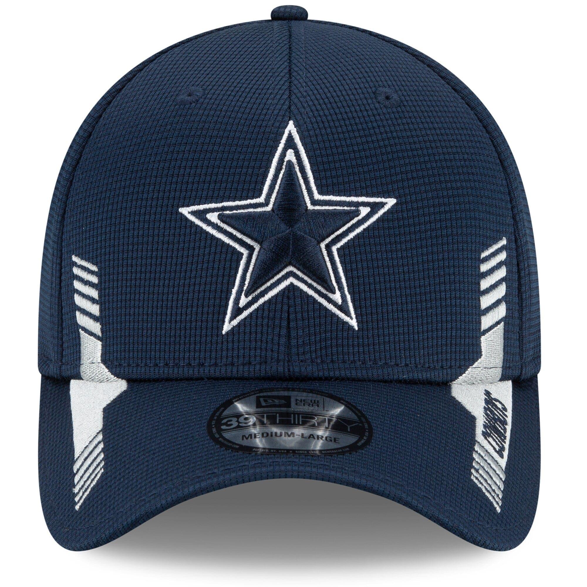 New Era Caps Dallas Cowboys New Era NFL 2021 Sideline Home 39THIRTY Flex Fit Hat - Navy