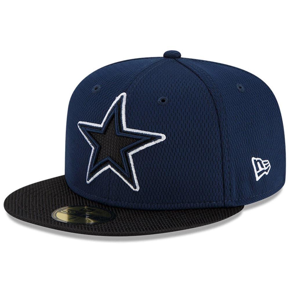 New Era Caps Dallas Cowboys New Era NFL 2021 Sideline Road 59FIFTY Fitted Hat - Navy