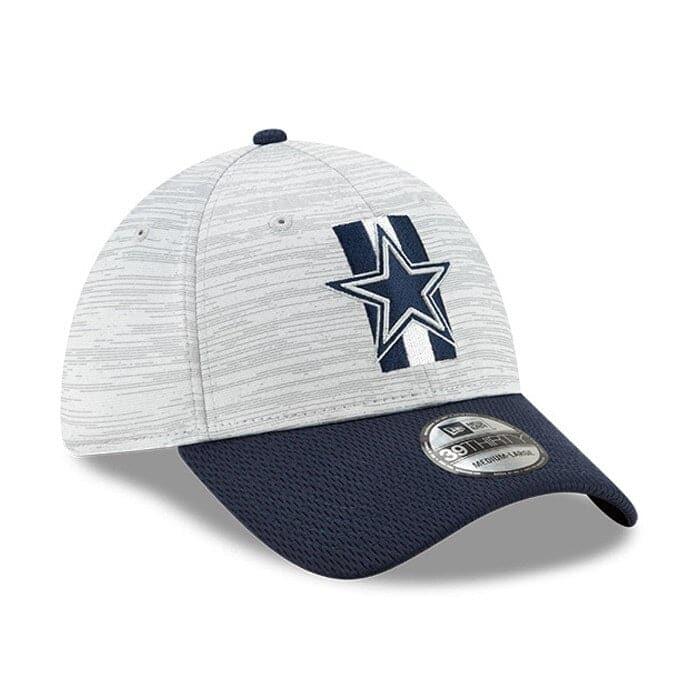 New Era Caps Dallas Cowboys New Era NFL 2021 Training Camp 39THIRTY Flex Fit Curve Hat - Grey