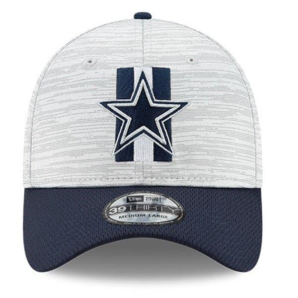 New Era Caps Dallas Cowboys New Era NFL 2021 Training Camp 39THIRTY Flex Fit Curve Hat - Grey