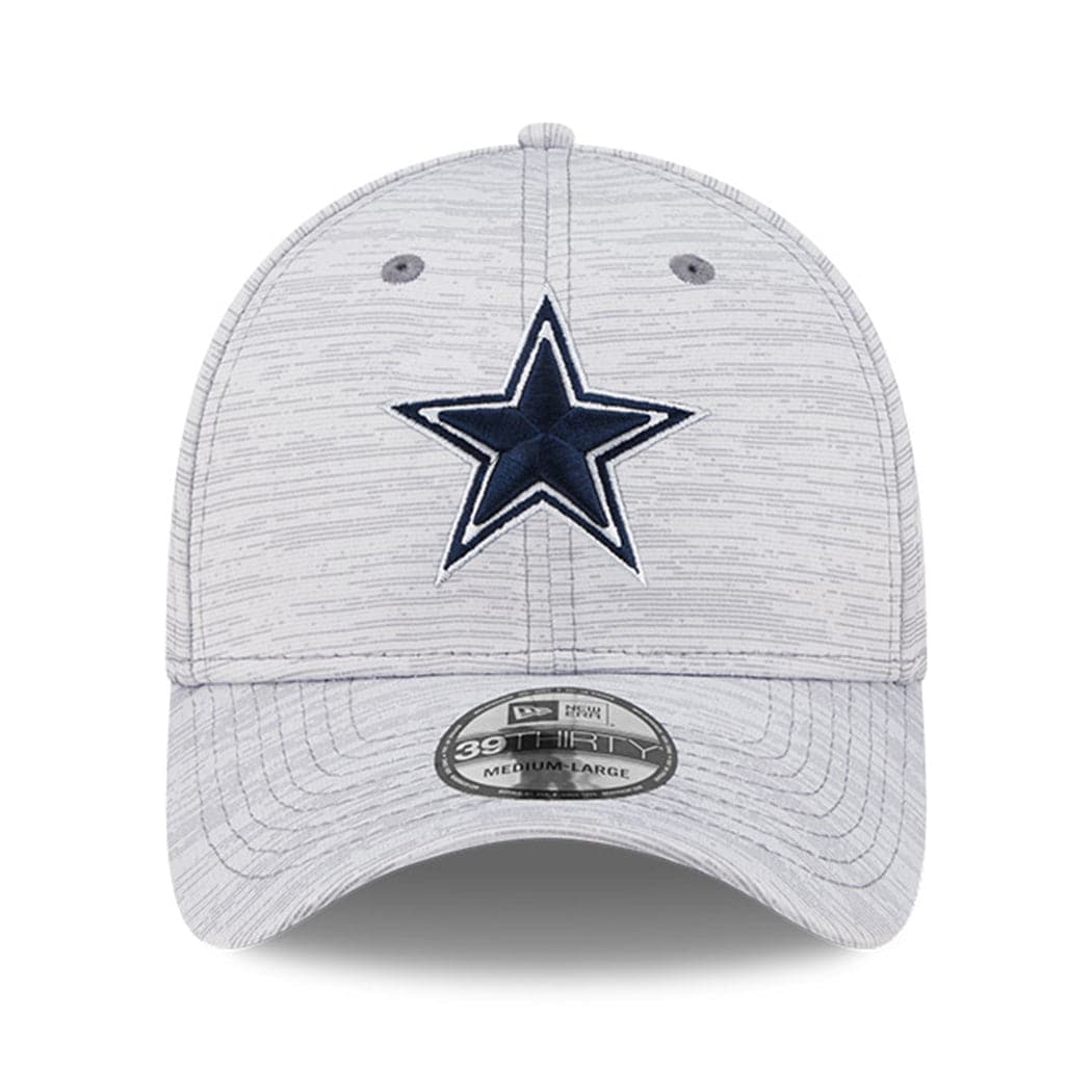 New Era Caps Dallas Cowboys New Era NFL 22 Training Camp Coach 39THIRTY Stretch Fit Hat - Grey