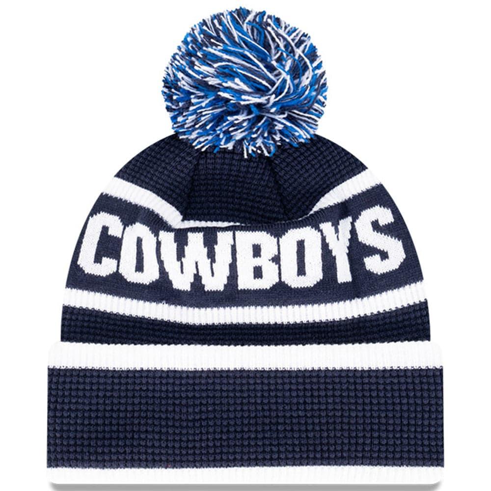 New Era Beanies Dallas Cowboys New Era NFL Wordmark Waffle Knit Beanie - Navy