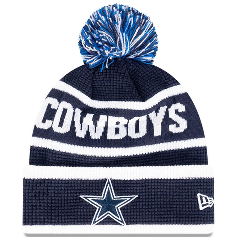 New Era Beanies Dallas Cowboys New Era NFL Wordmark Waffle Knit Beanie - Navy