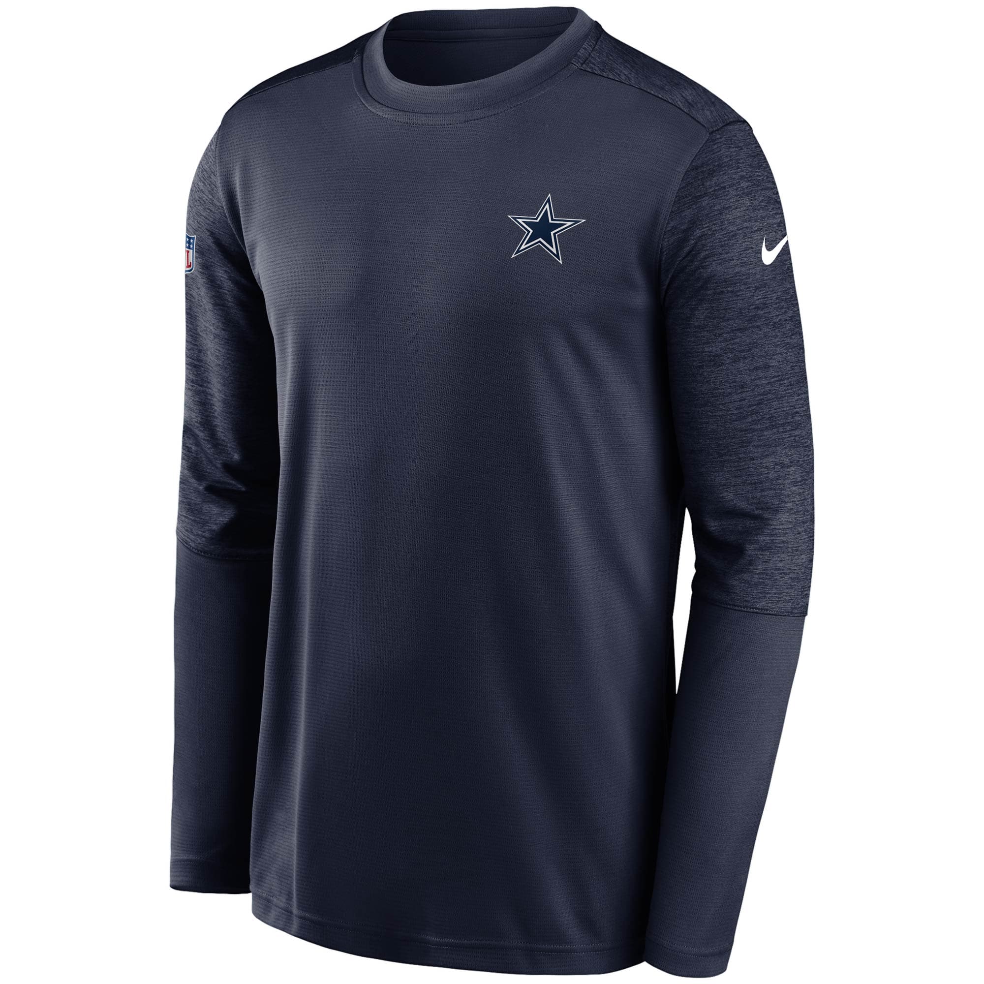 Nike T-Shirts Dallas Cowboys Nike NFL Coaches UV Performance Long Sleeve T-Shirt - Navy