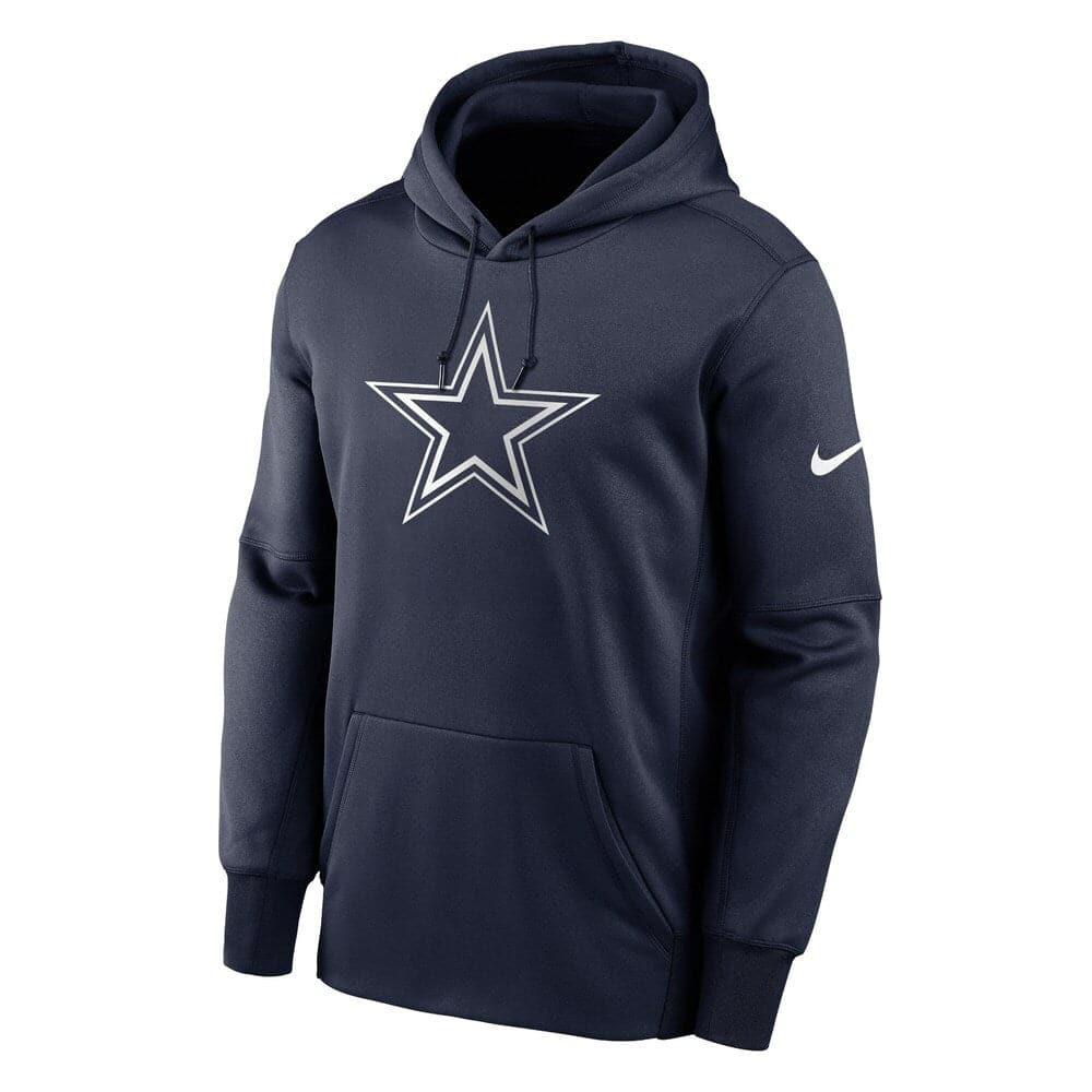 Nike Jumpers Dallas Cowboys Nike NFL Prime Logo Therma Hoodie Jumper - College Navy