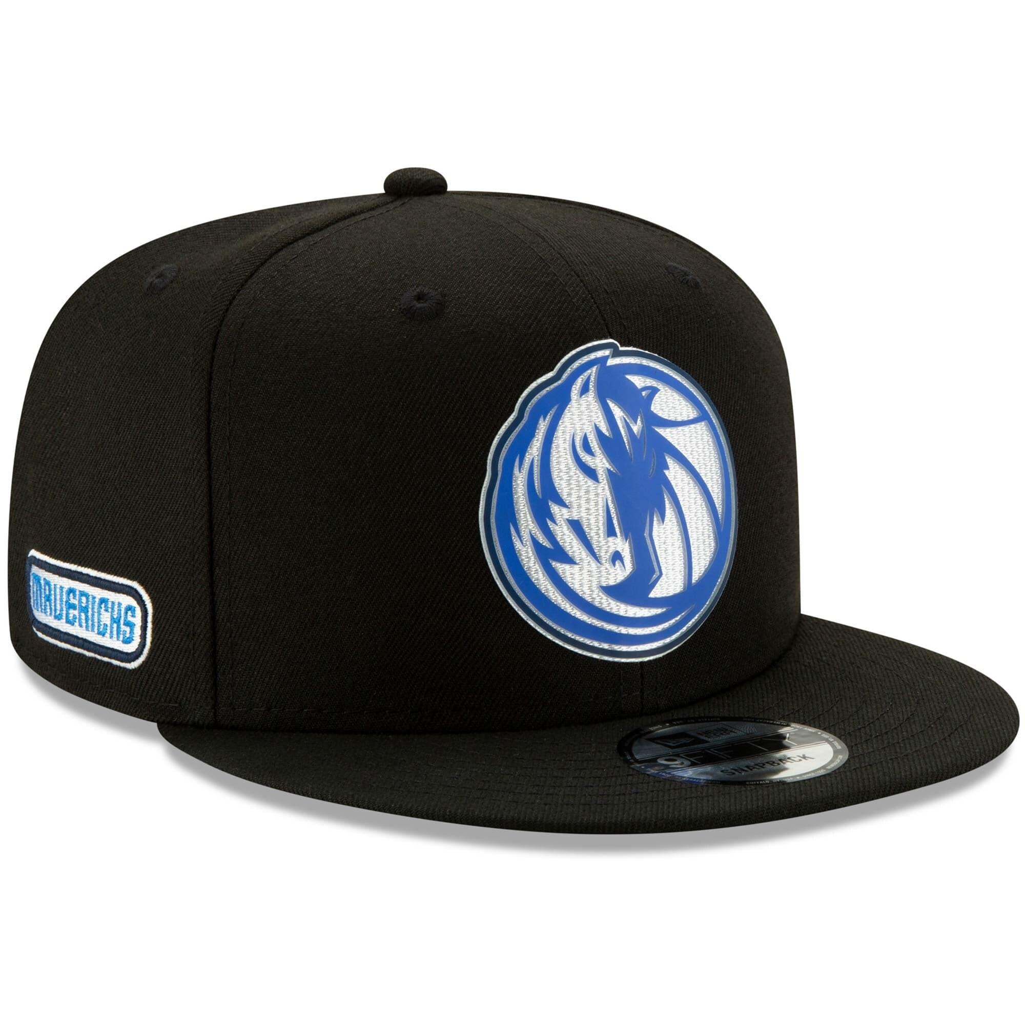 New Era Caps Dallas Mavericks New Era NBA 2020 Back Half 9FIFTY Snapback Hat - Black